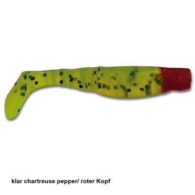 Angel Domäne Gummifische Action Shads 5cm 8er Pack klar chartreuse pepper, - 5,0cm - klar chartreuse pepper/r - 8Stück