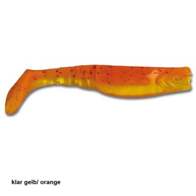 Angel Domäne Gummifische Action Shads 5cm 8er Pack klar gelb/orange 5,0cm - klar gelb/orange - 8Stück