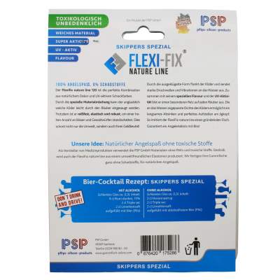 FlexiFix Natureline Gummifische 120mm, 6 Stück, Skippers Spezial