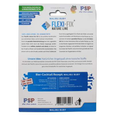 FlexiFix Natureline Gummifische 90mm, 8 Stück, Malibu Buby