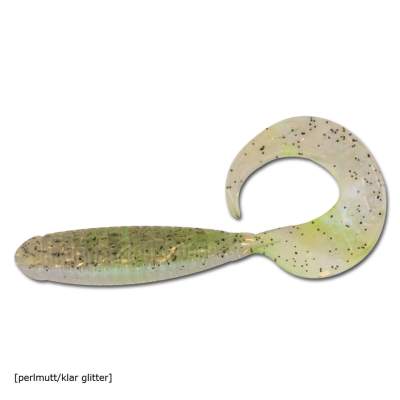 Angel Domäne Action Twister 8cm 6er Pack perlmutt/klar glitter 8cm - perlmutt/klar glitter - 6Stück