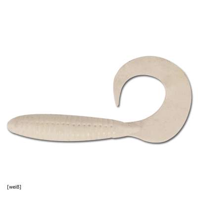 Angel Domäne Action Twister 8cm 6er Pack weiß, 8cm - weiß - 6Stück