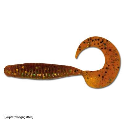 Angel Domäne Action Twister 8cm 6er Pack kupfer/megaglitter 8cm - kupfer/megaglitter - 6Stück