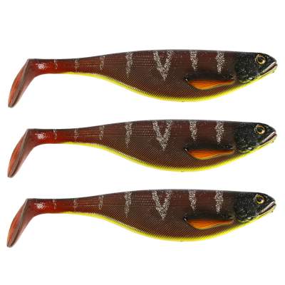 Westin ShadTeez 9cm Motoroil Lemon Perch Limited Edition Gummifische 7g - 3 Stück