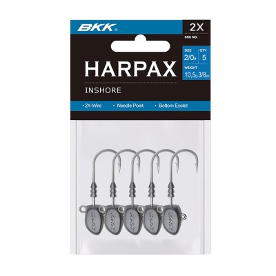 BKK Harpax Inshore Jigköpfe 10,5g - 5Stück - Gr.2/0