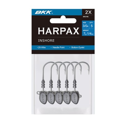 BKK Harpax Inshore Jigköpfe 7g - 5Stück - Gr.3/0
