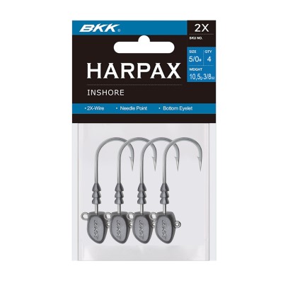 BKK Harpax Inshore Jigköpfe 10,5g - 4Stück - Gr.5/0