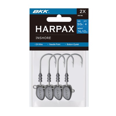 BKK Harpax Inshore Jigköpfe 14g - 4Stück - Gr.5/0