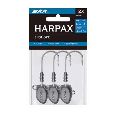 BKK Harpax Inshore Jigköpfe 42g - 3Stück - Gr.6/0