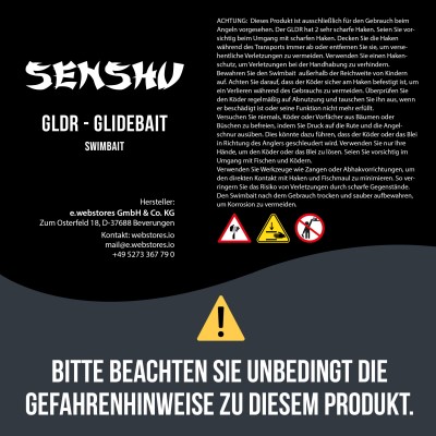 Senshu GLDR - Glidebait 13,5cm - Ghost Ayu Perch UV