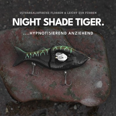 Senshu GLDR Glidebait 11,5cm - Night Shade Tiger UV