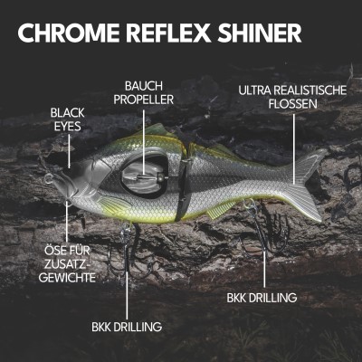 Senshu GLDR, 11,5cm - Chrome Reflex Shiner