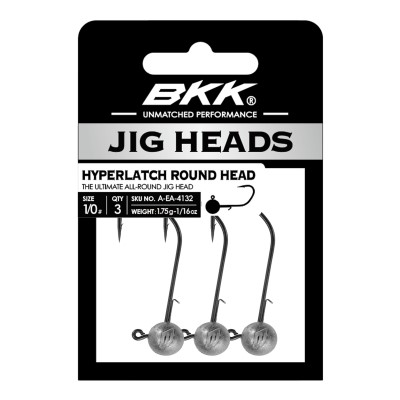 BKK Hyperlatch Round Head - Jigkopf 12g - Gr.1/0 - 3 Stück
