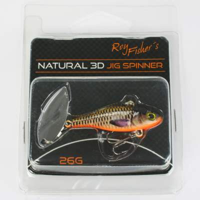 Roy Fishers Natural 3D Jig Spinner 26g Hot Carp,