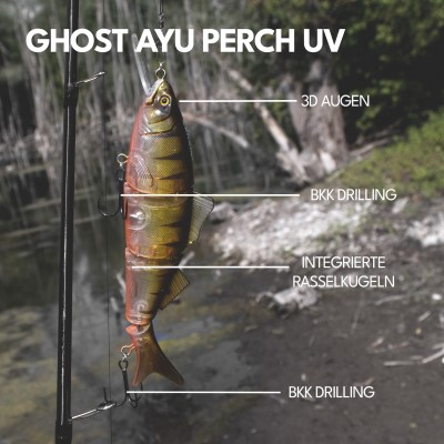 Senshu SWMBT Wobbler 23cm - Ghost Ayu Perch UV