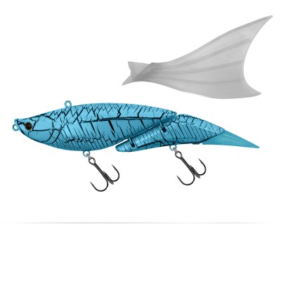 Senshu Van Gogh Swimbait, 16cm - Blue Moon - UV Tail