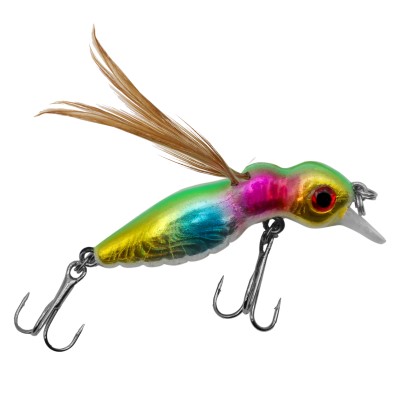 Troutlook Bee Maggot Forellen Wobbler 4,5cm - 3,4g - Treble Hook - Clown