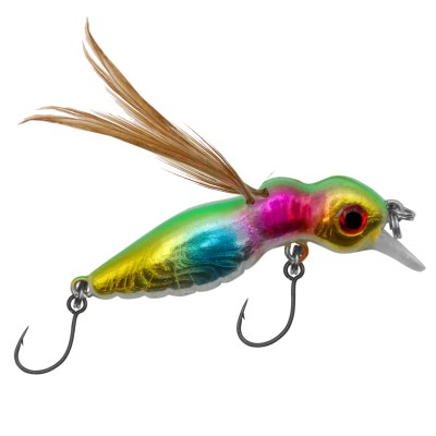 Troutlook Bee Maggot Forellen Wobbler 4,5cm - 3,4g - Single Hook - Clown