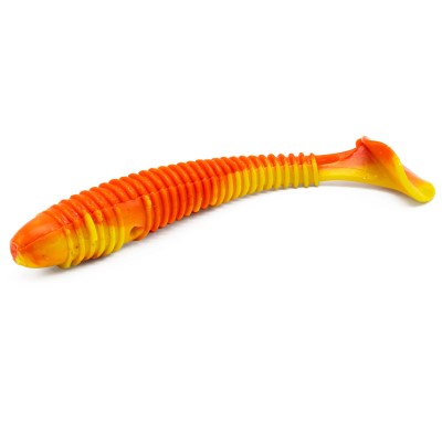 Team Deep Sea Seaworm Baby - Gummifisch Orange Yellow - 9,5cm - 8g - 7 Stück