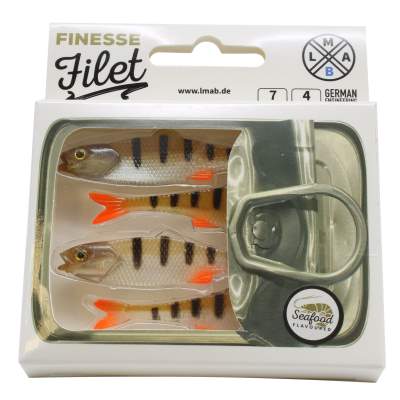 LMAB Finesse Filet Gummifisch 7cm - Perch, 4 Stück