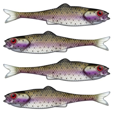 LMAB Finesse Filet Gummifisch 7cm - Rainbow Trout , 4 Stück