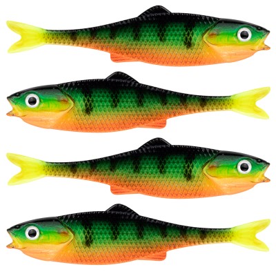 LMAB Finesse Filet 7cm - Firetiger, 4 Stück