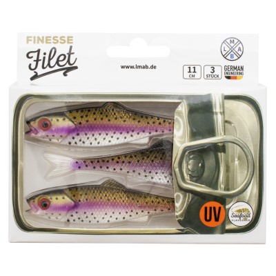 LMAB Finesse Filet, 11cm - Rainbow Trout , 3 Stück