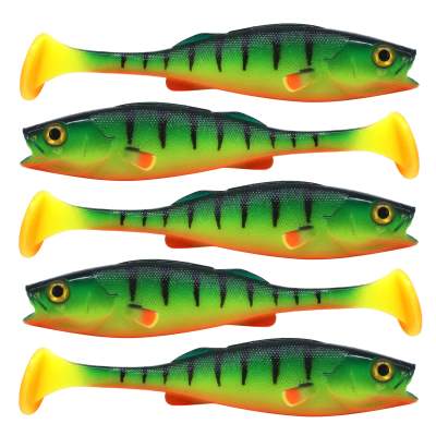 LMAB KØFI (KÖFI) Perch Shad, 7cm - Firetiger - 3g - 5 Stück