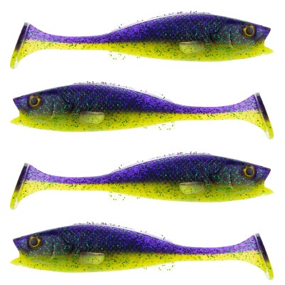 LMAB KØFI (KÖFI) Perch Shad 11cm - Purple Rave - 10g - 4 Stück