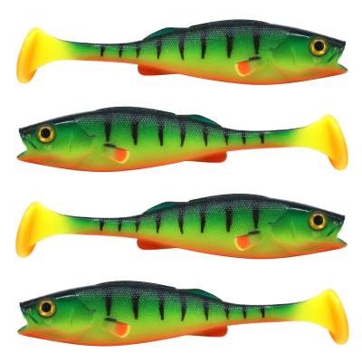 LMAB KØFI (KÖFI) Perch Shad, 11cm - Firetiger - 10g - 4 Stück