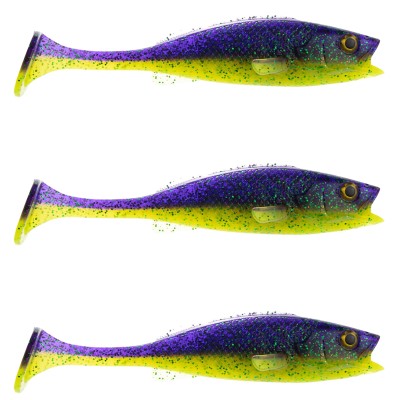 LMAB KØFI (KÖFI) Perch Shad, 14cm - Purple Rave - 24g - 3 Stück