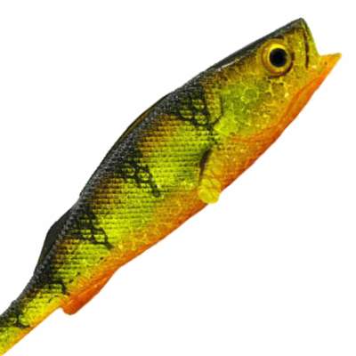 LMAB KØFI (KÖFI) Perch Shad, 7cm - Natural Perch - 3g - 5 Stück