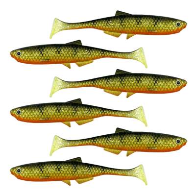 LMAB KØFI (KÖFI) Bleak Shad Gummifische 6cm - Natural Perch - 1g - 6 Stück