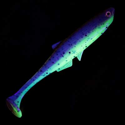 LMAB KØFI (KÖFI) Bleak Shad 6cm - Green Pumpkin/ Chartreuse - 1g - 6 Stück