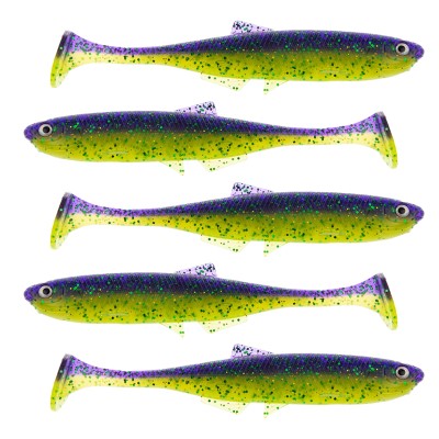 LMAB KØFI (KÖFI) Bleak Shad, 9cm - Purple Rave - 4g - 5 Stück