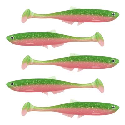 LMAB KØFI (KÖFI) Bleak Shad Gummifische 9cm - Electric Chicken - 4g - 5 Stück