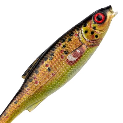 LMAB KØFI (KÖFI) Roach Shad, 14cm - Brown Trout - 24g - 3 Stück