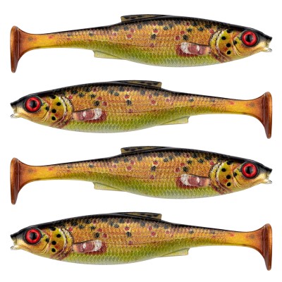 LMAB KØFI (KÖFI) Roach Shad, 11cm - Brown Trout - 11g - 4 Stück