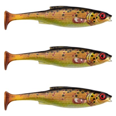 LMAB KØFI (KÖFI) Roach Shad 14cm - Brown Trout - 24g - 3 Stück