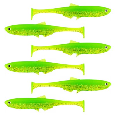 LMAB KØFI (KÖFI) Bleak Shad 6cm - Lime Chartreuse - 1g - 6 Stück