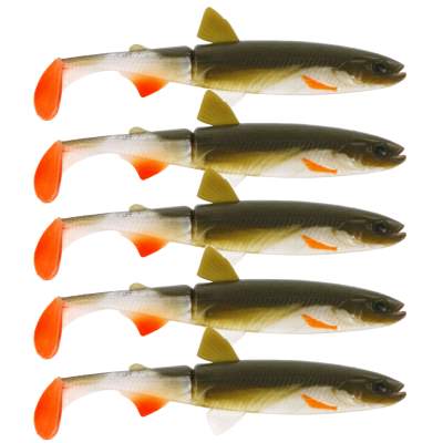 Westin HypoTeez (PaddleTail) 5 12,7cm Bass Orange, 12,7cm - Bass Orange - 5Stück