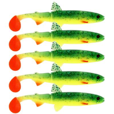 Westin HypoTeez Shadtail Gummifisch 13cm - Fireflake - 14g - 5 Stück