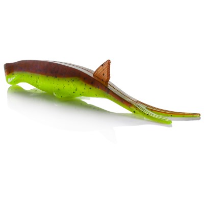 Senshu Pelaga Shad, 16cm - Green Pumpkin/Chartreuse - 13g - 2 Stück