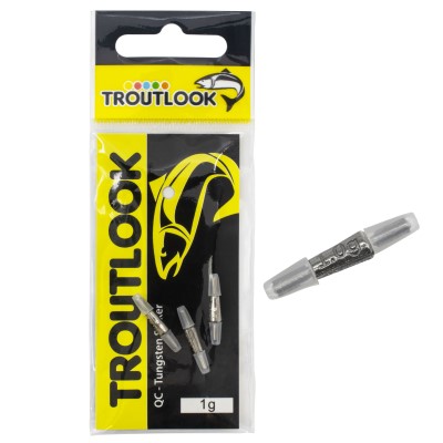 Troutlook QC - Tungsten Sinker - Gewicht 1g - 3 Stück