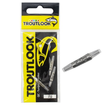 Troutlook QC - Tungsten Sinker - Gewicht 2g - 3 Stück