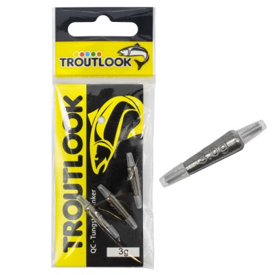 Troutlook QC - Tungsten Sinker - Gewicht 3g - 3 Stück