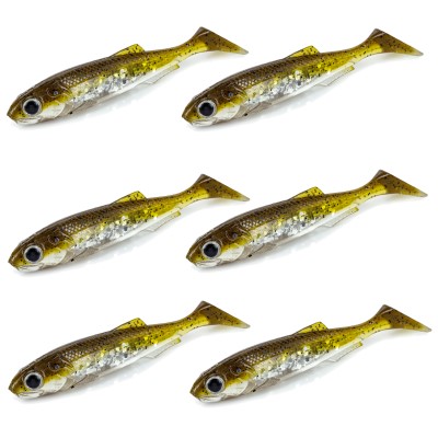 Molix Real Thing Shad, 7,00cm - UV Brown Back Silver Flake