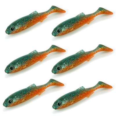 Molix Real Thing Shad Gummifisch 7,00cm - UV Metallic Back Orange