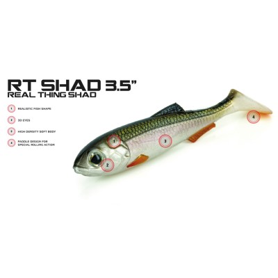 Molix Real Thing Shad Gummifisch 9,00cm - Ayu Silver Flake