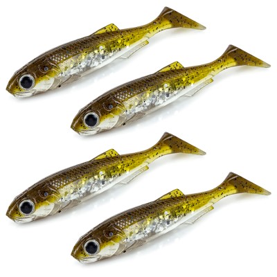 Molix Real Thing Shad 11,40cm - UV Brown Back Silver Flake